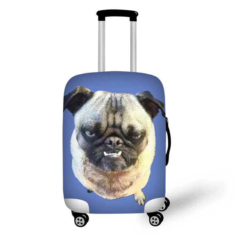 L1650 Nopersonality Puppy принт с Мопсом багаж защитный чехол эластичный 18-30 дюймов чемодан Крышка Водонепроницаемый для дорожных принадлежностей - Цвет: L1650