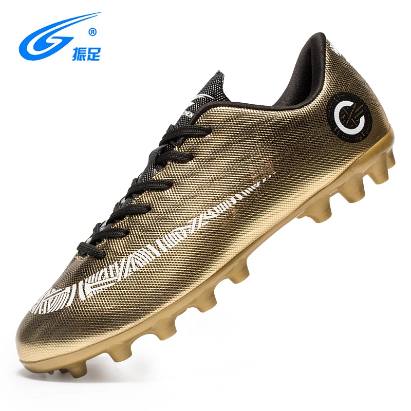 Man Soccer Shoes AG Child Football Outdoor Sport Sneaker For Teenager Men Gold Boots Training Athletics 32-45 | Спорт и развлечения
