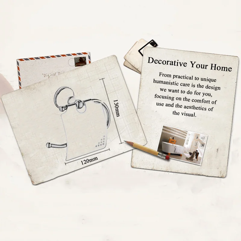 

Chrome Toilet Paper Holder Copper Bronze White Bathroom Antique WC Tissue Hanger Paper Towel Holders Cover Roll Rack Brass