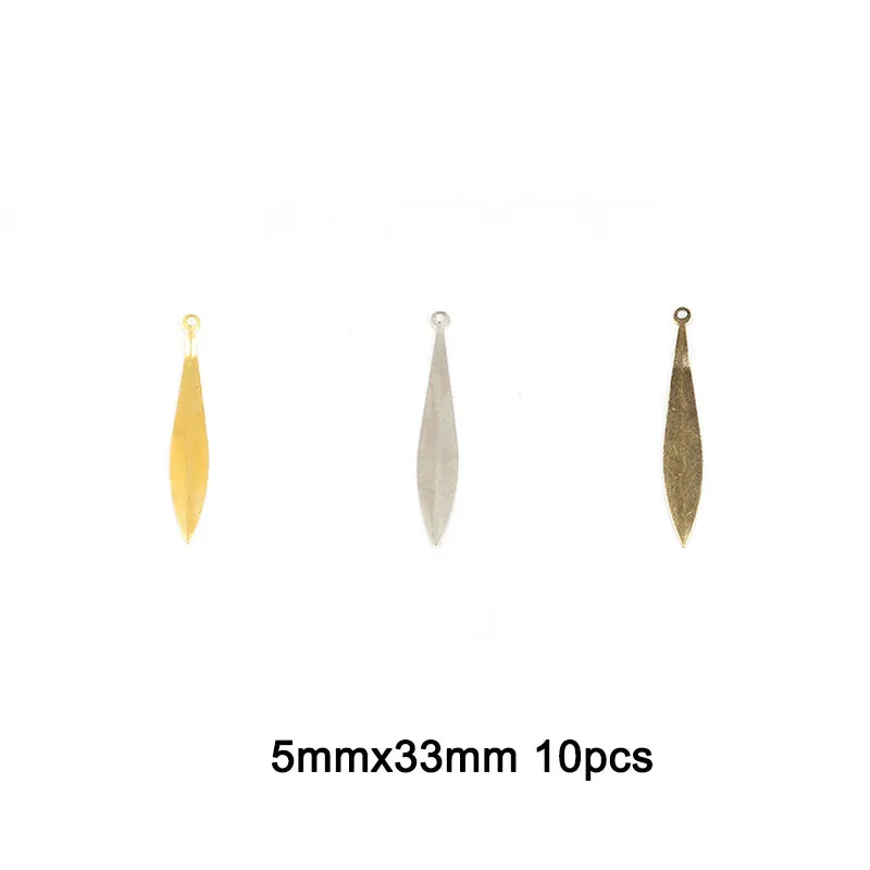 5mmx33mm 10 шт. лунные филигранные цветочные обертки античная бронза металлические поделки Разъемы для DIY украшения Драгоценности для скрапбукинга аксессуары - Color: 5mmx33mm
