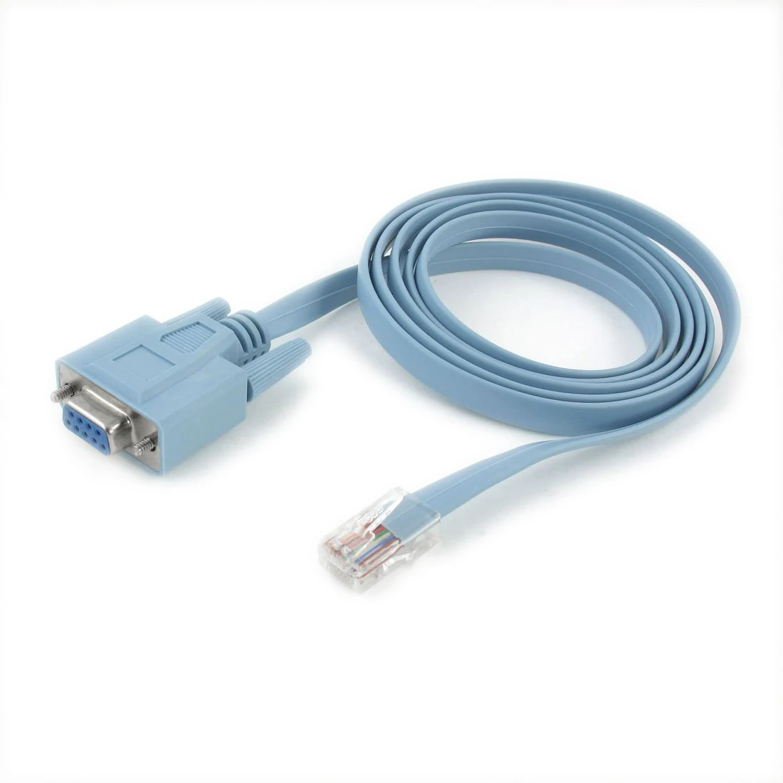 4.9Ft RJ45 папа к D Sub RS232 DB9 Женский адаптер плоский кабель|rj45 rs232|d-sub db9d-sub female |