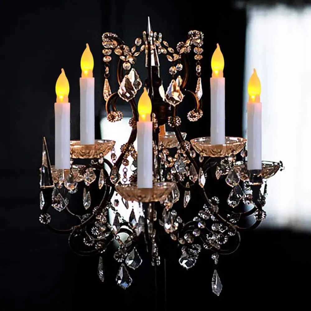 Упаковка из 2 свечей зауженные свечи на батарейках для вечерние класса свадьбы