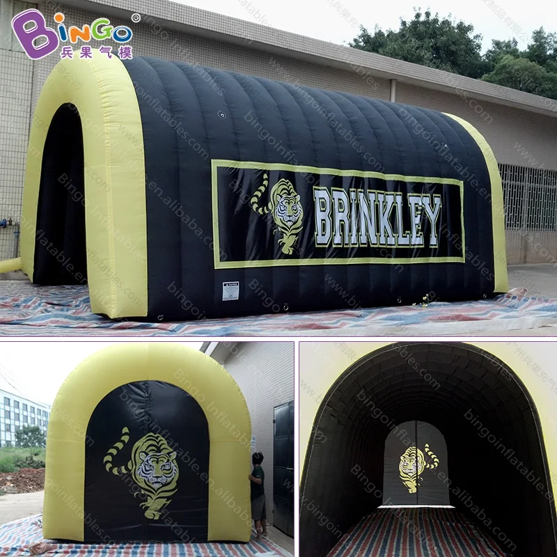 Personalized 7.2x3.5x3.5 meters inflatable football tunnel / tent inflatables tiger mascot toy tents | Игрушки и хобби
