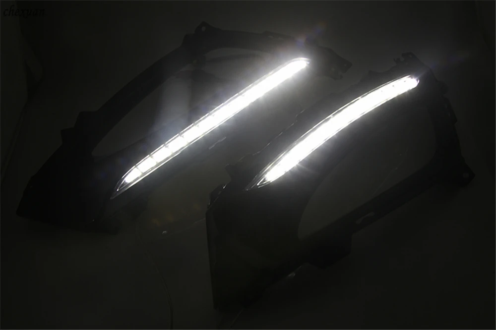 Cscsnl 1 комплект светодиодный DRL Габаритные огни 12В ABS Противотуманные огни крышка дальнего света аксессуары для KIA K5 2011 2012 2013