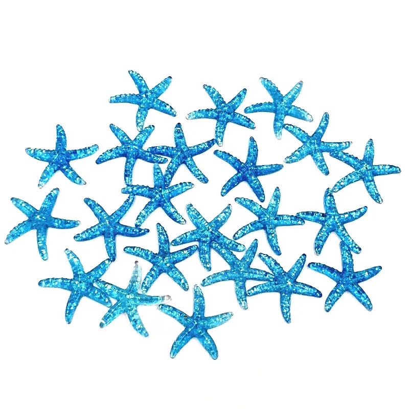 10 шт. Смешанные Украшения из смолы в виде звезд и морских поделки с плоским