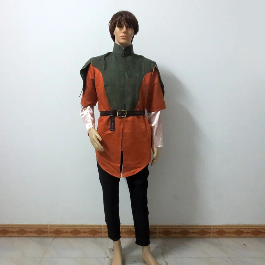 Legolas зеленый лист Униформа пальто наряд куртка для мужчин Хэллоуин Косплей