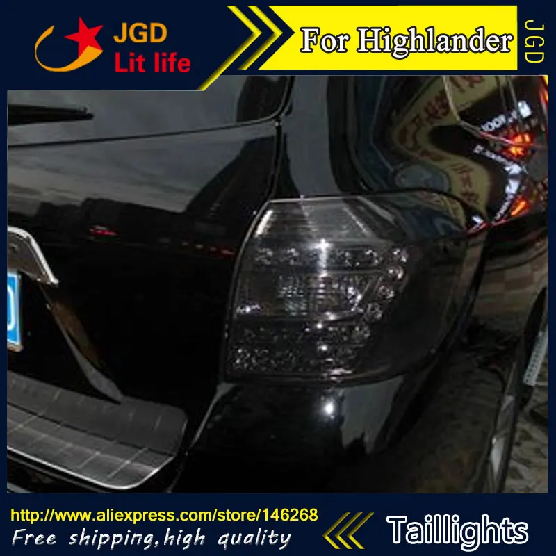 Автомобильный Стайлинг задние фары для Toyota Highlander 2009 2010 2011 светодиодная задняя