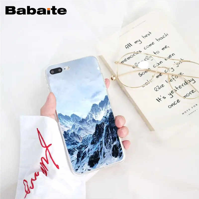 A7 Babaite зимний Снежный горный Sceneary чехол для телефона для iphone 11 Pro 11Pro Max 8 7 6 6S Plus X XS MAX 5 5S SE XR - Цвет: A7