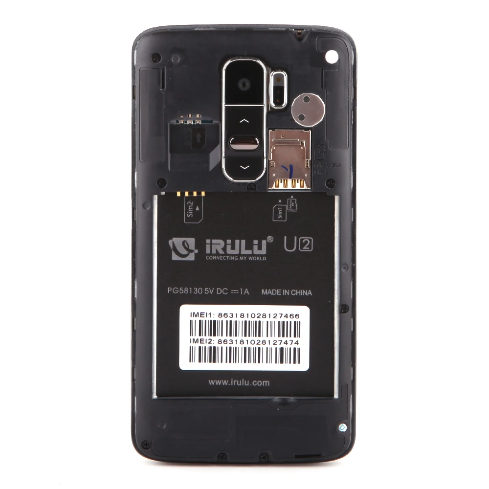 U2 iRULU Смартфон 5.0 &quotMTK6582 Quad Core Android 4.4 8 ГБ Dual SIM QHD LCD 13MP CAM Сердечного ритма Датчик
