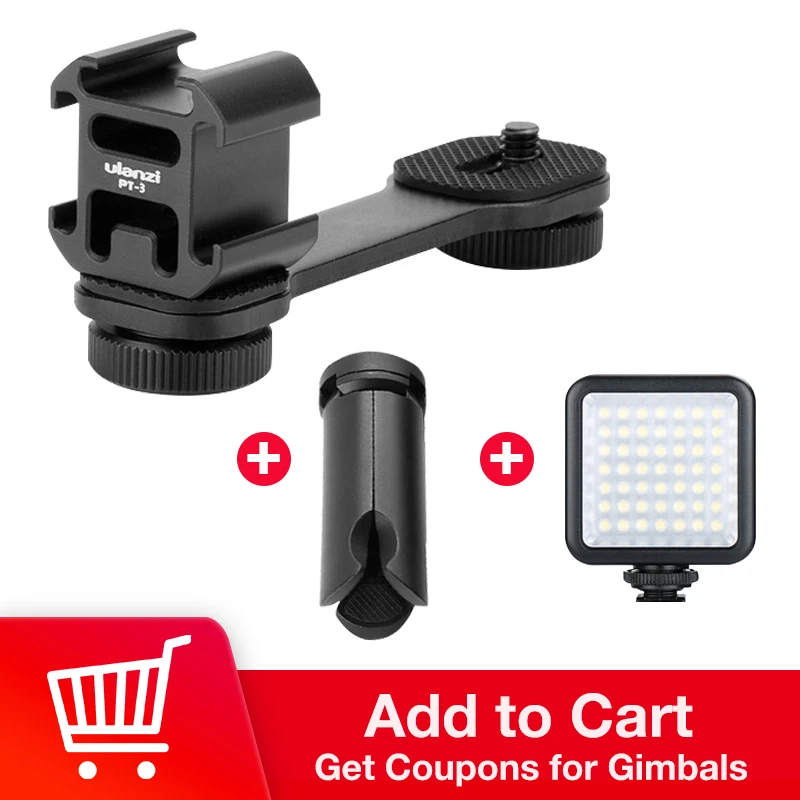 Удлинительное крепление Горячий башмак для DJI Osmo Mobile 2 3 Vimble 2 Moza MINI MI Freevision vilta m Gimbal Аксессуары Адаптер штатив