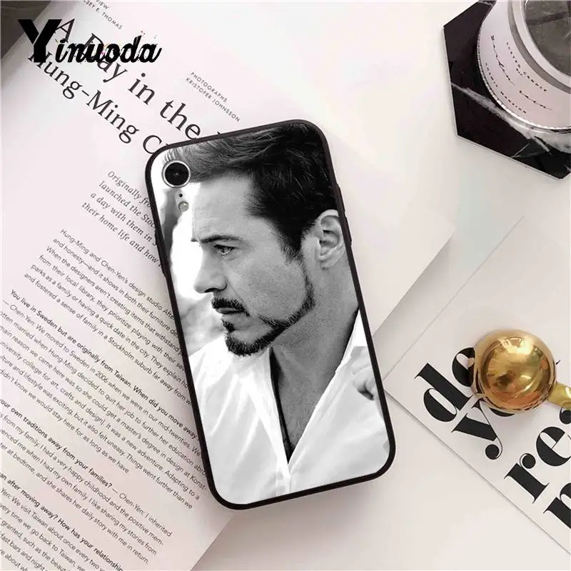 

Yinuoda robert downey jr DIY Printing Drawing Phone Case for iPhone 5 5Sx 6 7 7plus 8 8Plus X XS MAX XR 10 Case