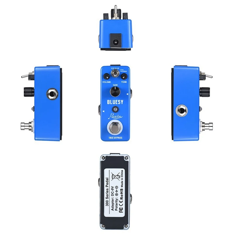 Rowin Lef 321 Bluesy гитарная педаль для звукового эффекта овердрайв корпус из