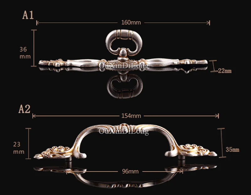 

Retro Style 10PCS European Antique Kitchen Door Furniture Handles Cupboard Drawer Wardrobe Wine Cabinet Pulls Handles and Knobs