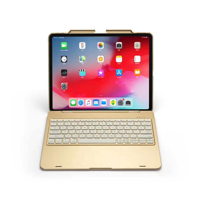 Bluetooth клавиатура чехол для iPad Pro 12,9 Смарт сна/Пробуждение защитный чехол для Apple iPad 12,9 Coque 7 цветов с подсветкой
