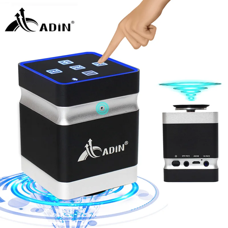 Adin 26 Вт Портативный резонанс и вибрация музыкальный динамик коробка супер бас