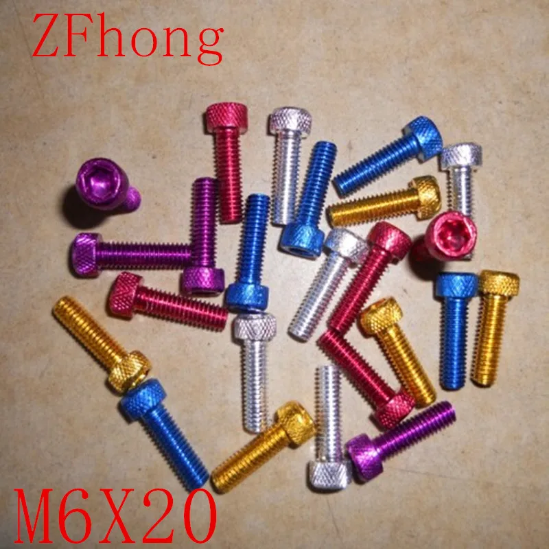 10pcs din912 m6x20 M6*20 colourful aluminum hex socket screw | Обустройство дома
