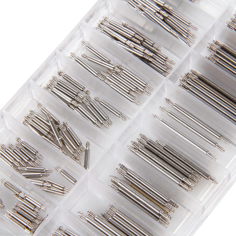 

360pcs 8-25mm / 6-23mm Stainless Steel Watch Band Spring Bars Strap Link Pins Repair Watchmaker Tools Watch Repair Tools & Kits