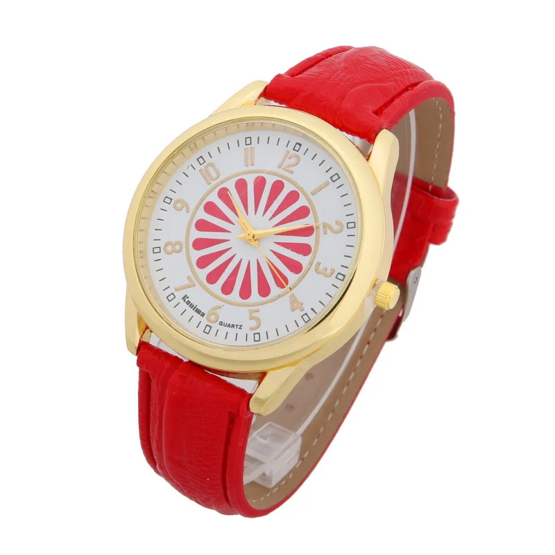 Женские кварцевые часы с платиновым ремешком Gnova повседневные из искусственной