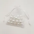 100 шт органзы сумки белые маленькие подарочные мешочки из органзы для стенд для ювелирных украшений рождественские Свадебные ювелирные изделия сумка-кисет для хранения