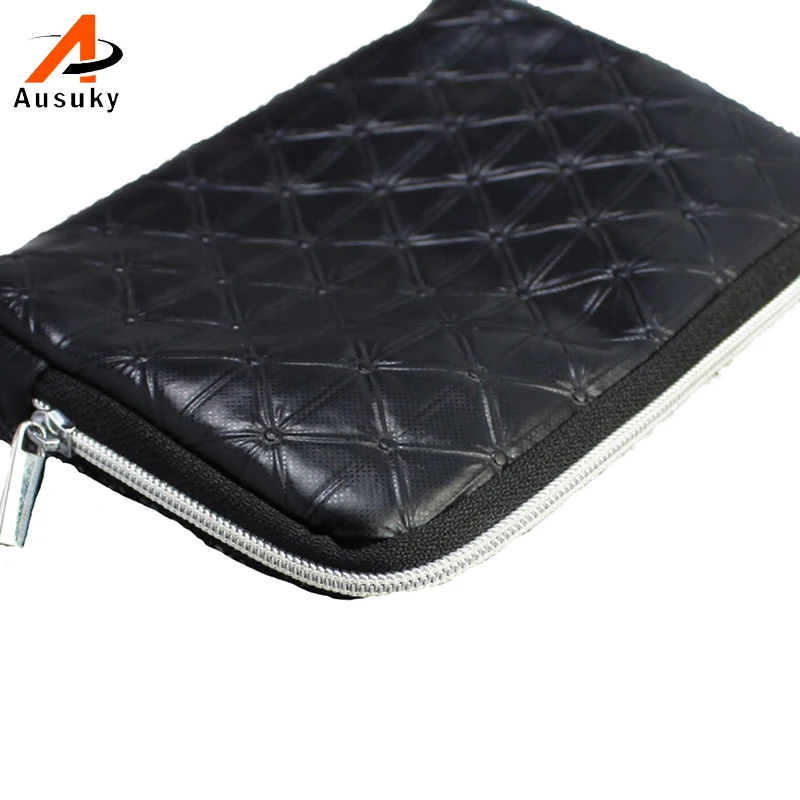 Новый из искусственной кожи косметичка черный цвет женские Косметика сумка