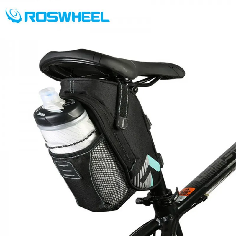 ROSWHEEL велосипед седло мешок с карман бутылку воды Водонепроницаемый MTB велосипеда