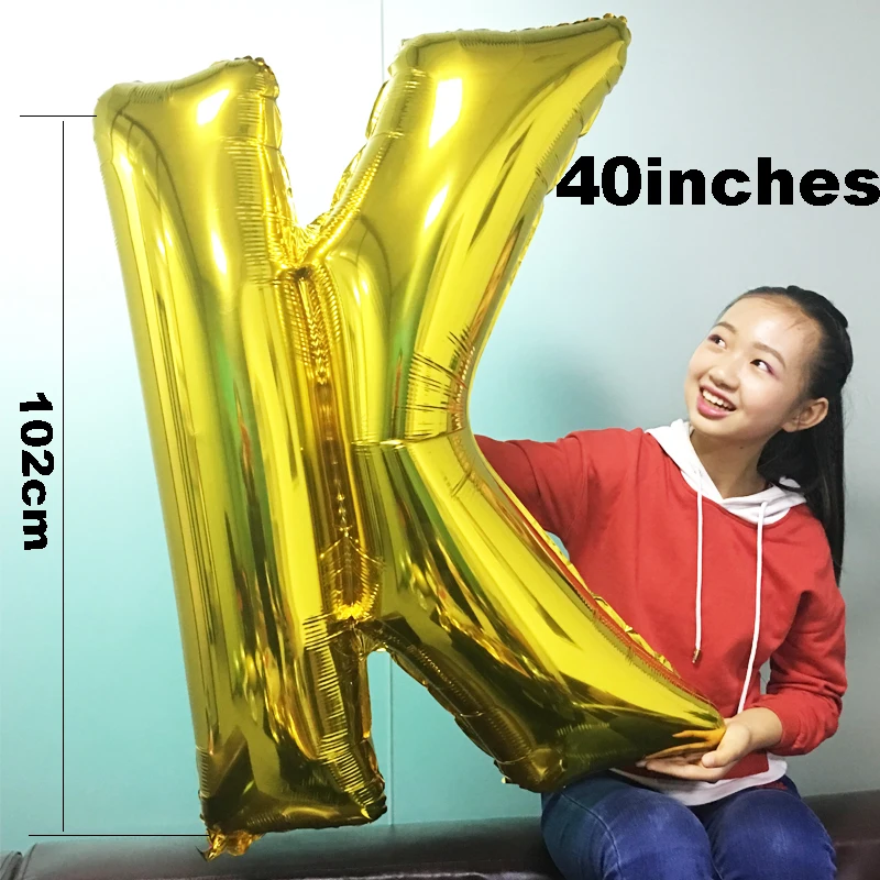 1 шт. высокое качество 40 дюймов большой золотой гелиевый воздушный шар с надписью