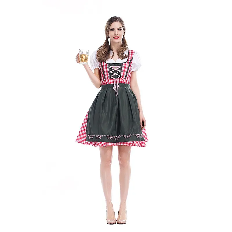 Женский костюм Октоберфест настоящая немецкая дева праздничная вечеринка