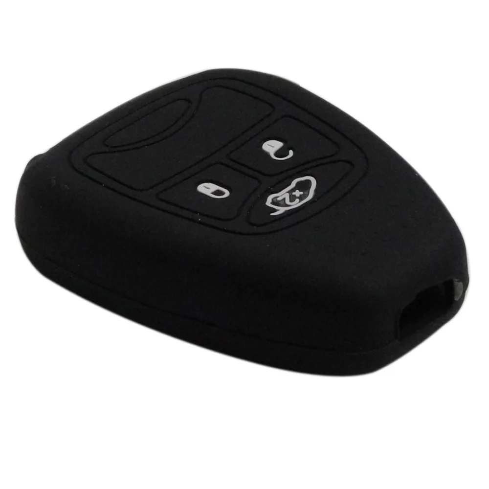 Jingyuqin 3 кнопки силиконовый чехол для ключей Jeep Chrysler 200 300 Aspen PT Cruiser Sebring Для Dodge Durango