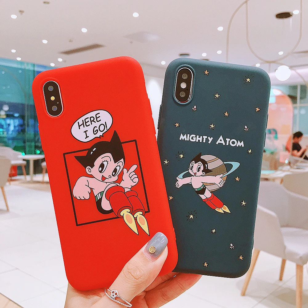 Милый мультфильм Astro Boy телефон чехлы для IPhone XS MAX XR чехол силиконовый из мягкого