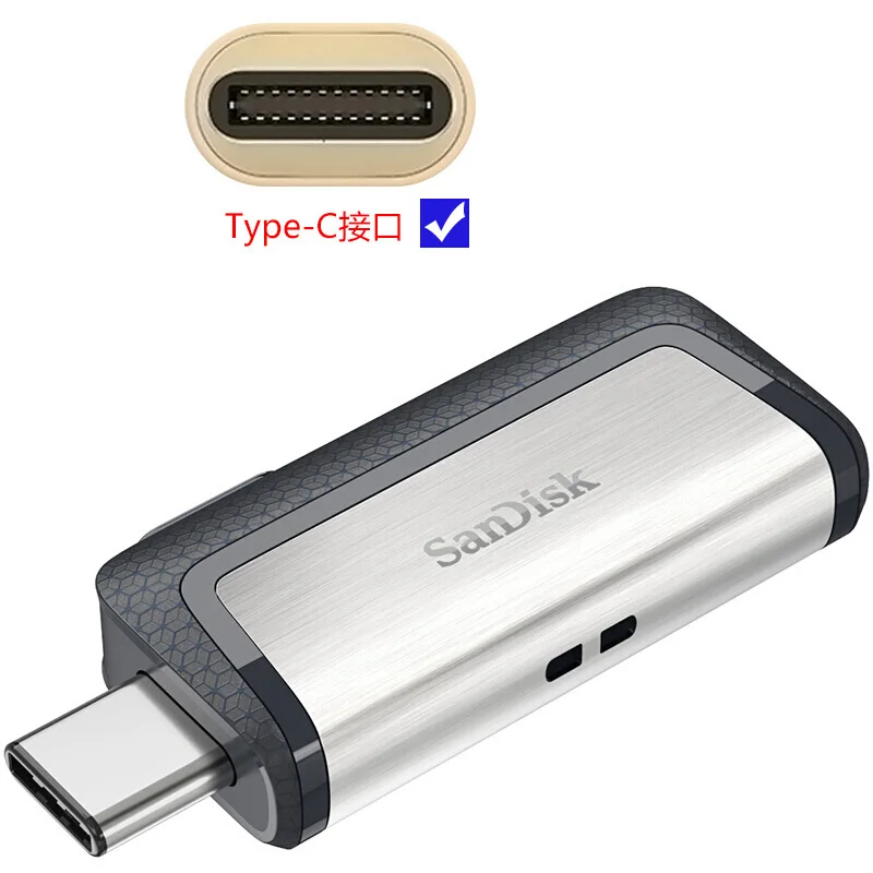 Флеш накопитель sandisk 32 ГБ usb c флеш 64 128 256 карта памяти SDDDC2 экстремальный диск типа C