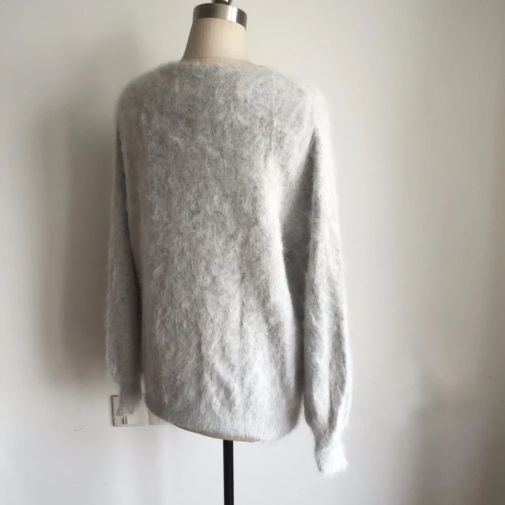 2019 New Arrival Top Quality Genuine Real Mink Cashmere Sweater Women Natural Pullovers for girls wsr340 | Женская одежда