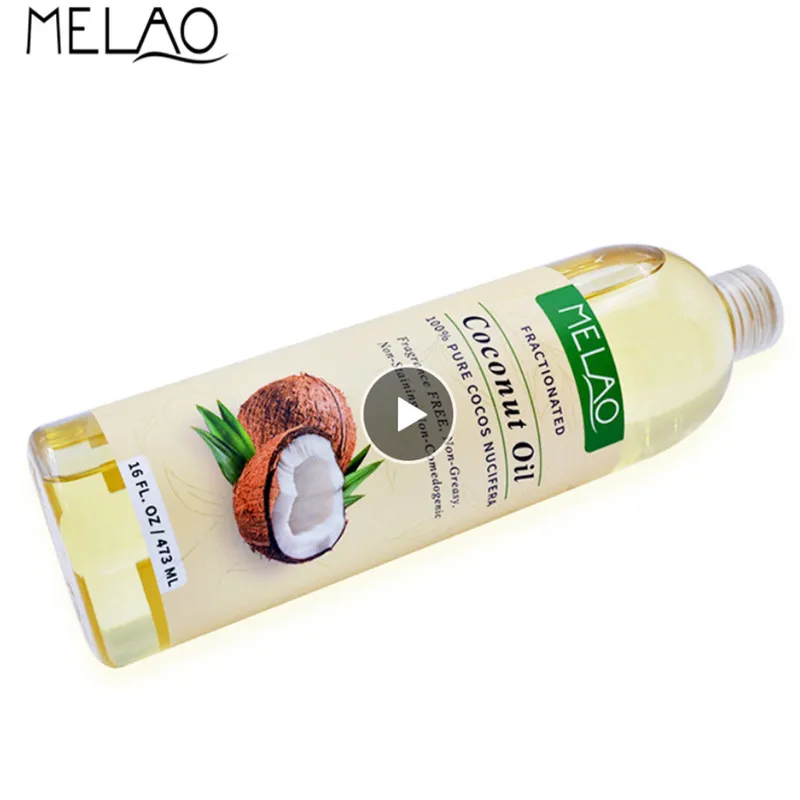 MELAO чистое органическое кокосовое масло расслабляющий массажный флакон с маслом разбавляющие эфирные масла преимущества увлажняющий крем для кожи/волос 16 унций H