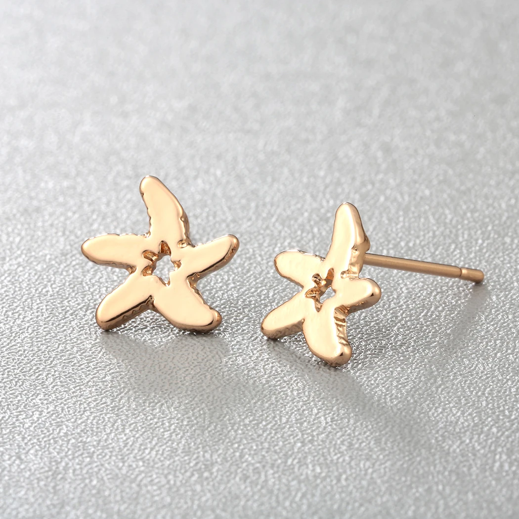 

Kinitial Beach Starfish Stud Earrings for Women Girl Piercing Ear Jewelry Boho Star Earring Bijoux