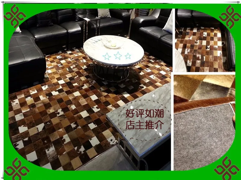 Модный художественный ковер из 100% натуральной воловьей кожи ковры в Гуанчжоу|carpet