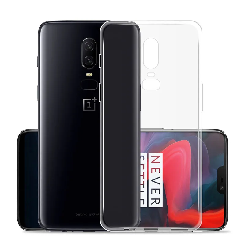 Oneplus 6 силиконовый прозрачный Футляр мягкая Вернуться ТПУ чехол для телефона 5 т