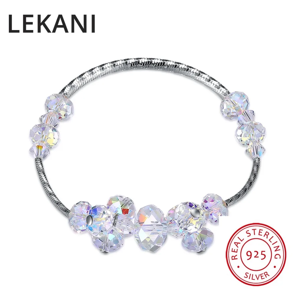LEKANI оригинальные необычные кристаллы от SWAROVSKI браслет браслеты бусины
