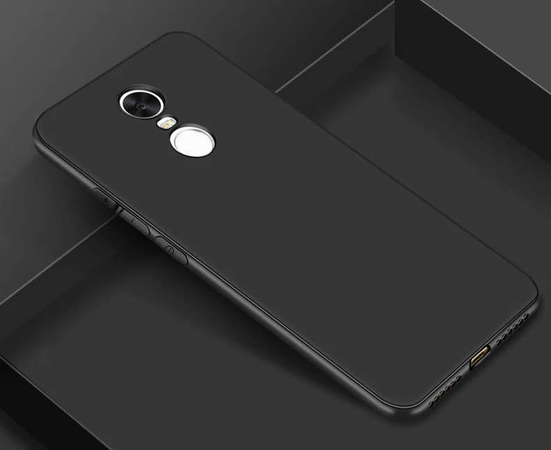 Для Xiaomi Redmi Note 4X чехол глобальная версия note 4 X черный мягкий силиконовый из ТПУ для