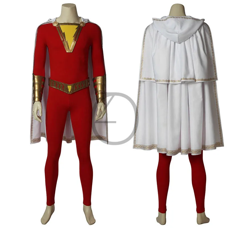 Shazam косплей костюм капитана Билли бэтсона комбинезоны костюмы супергероя