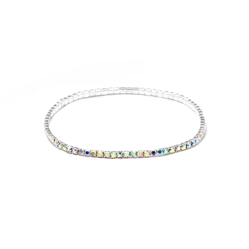 1 шт. тонкая серебряная цепочка с фианитами 925 пробы|bracelet fashion|fashion braceletthin bracelet |
