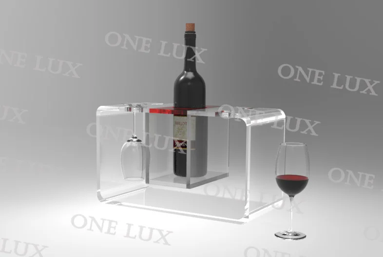 Стеклянный держатель из плексигласа и стекла Lucite идеально подходит для