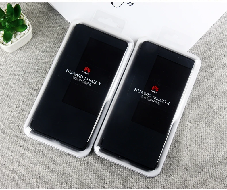 Huawei mate 20 X чехол официальный huawei mate 20 X флип-чехол Smart touch view window PU кожаный матовый чехол 20X чехлы для телефонов