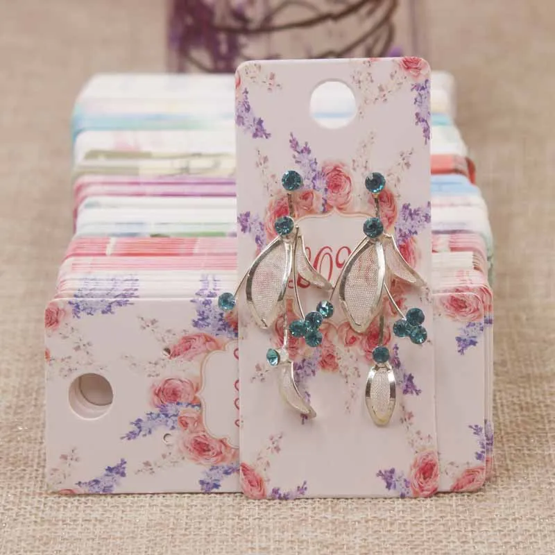 4 см * 9 крафт-бумага шпильки для ушей карты бирка вывешивания ювелирных изделий