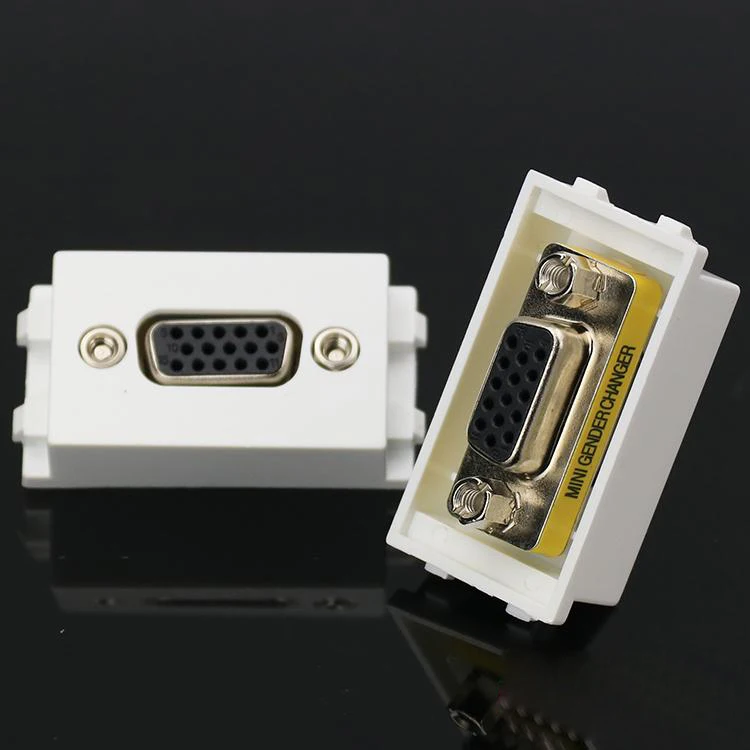 1 шт. прямое подключение 15 контактов разъем VGA 23x36 мм Мама-мама для ПК модуля