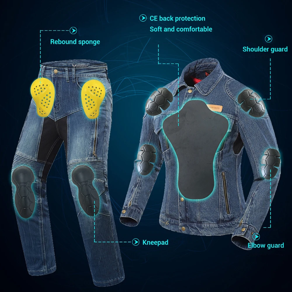 DUHAN мотоциклетная куртка для женщин Chaqueta Moto джинсовая дышащая верховой езды