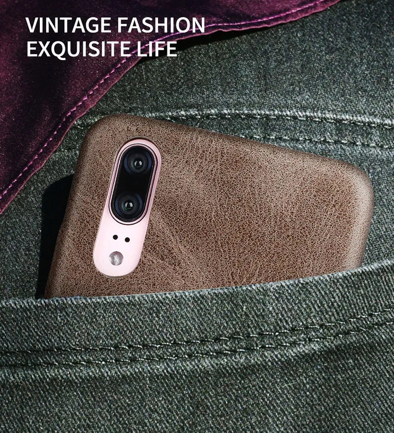 Для huawei P20 P20 Pro Чехол для телефона X-level Роскошный Ретро кожаный тонкий защитный чехол для HuaweP20 P20 Pro Чехол Fundas
