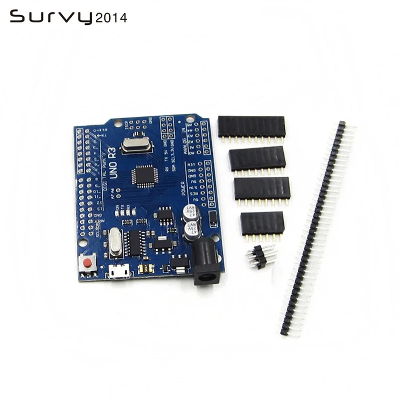 UNO R3 MEGA328P CH340G + USB кабель для arduino | Электронные компоненты и принадлежности