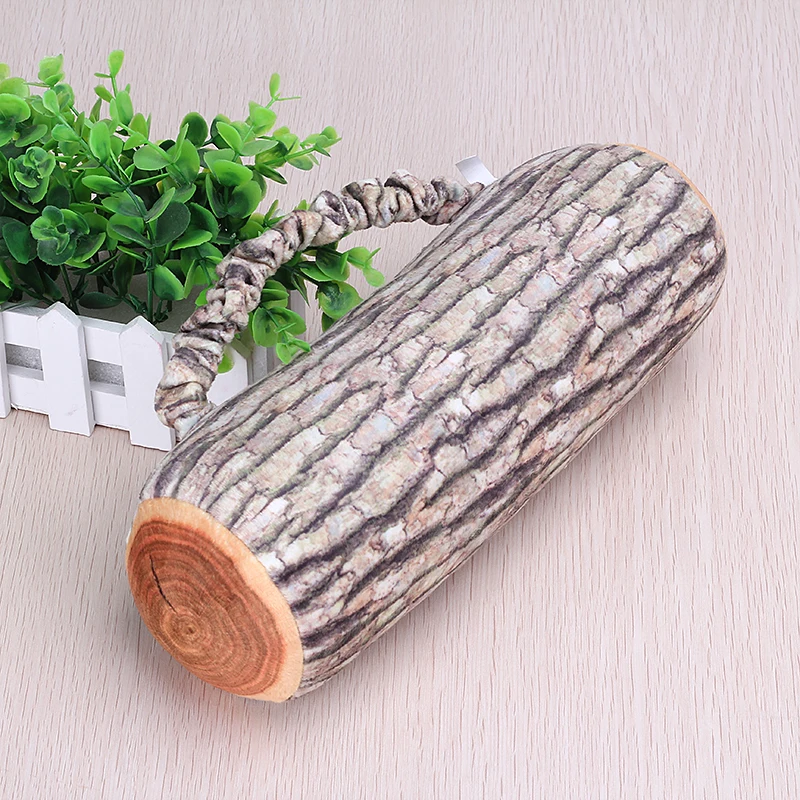 Мягкая подушка для сиденья автомобиля в форме деревянного бревна поддержки шеи