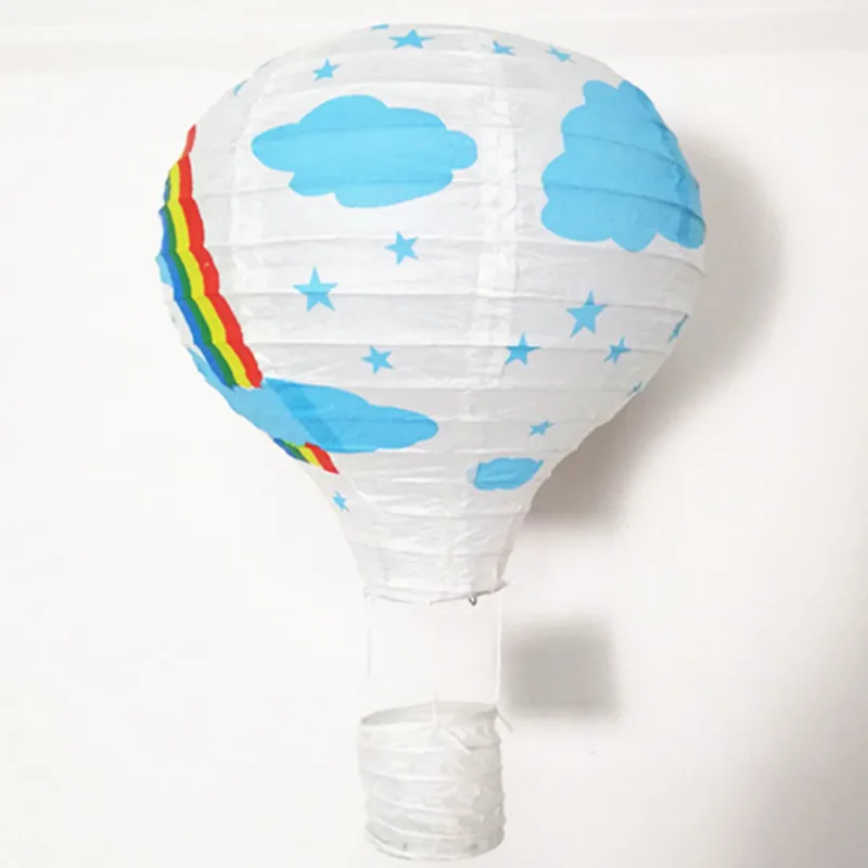 white rainbow 1 шт. 1" 30 см Декор на свадьбу День рождения бумажный фонарь горячий воздушный шар Рождественская вечеринка Декор Детская спальня подвесные фонари - Цвет: white rainbow