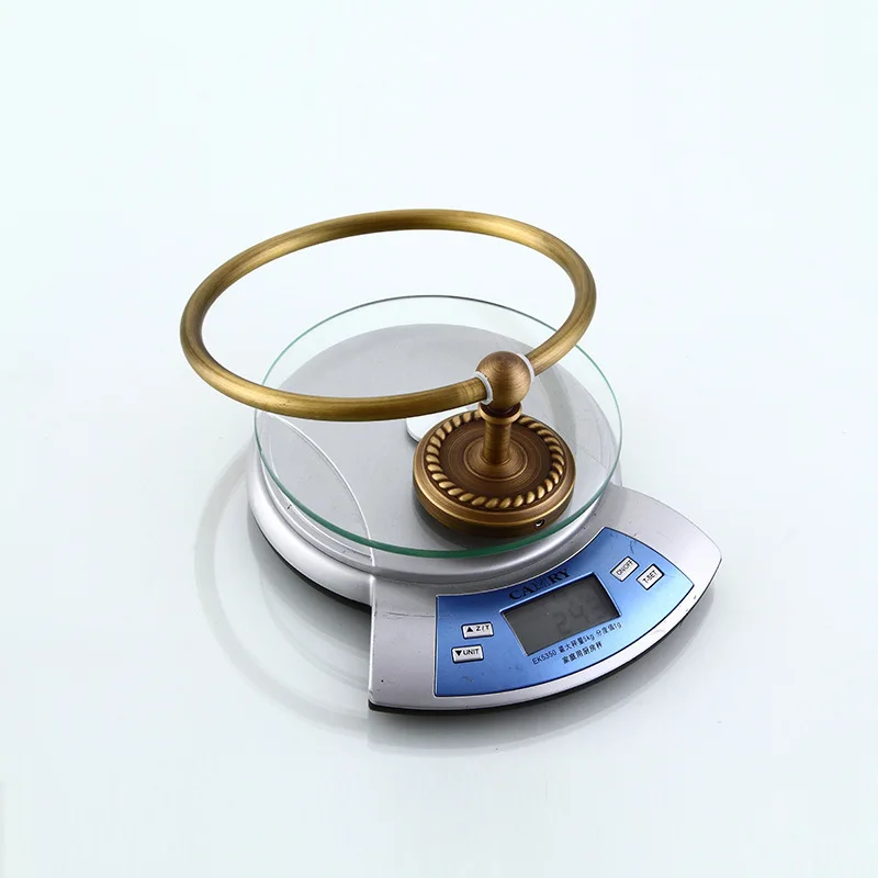 Антикварная фарфоровая латунь Полотенца кольцо стойки настенные Аксессуары для