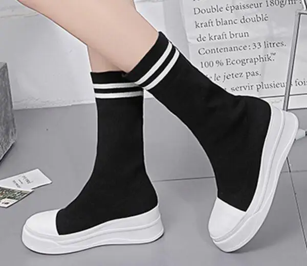Zapatos Mujer Обувь на танкетке Женские туфли лодочки Chaussure Femme Модные женские зимние